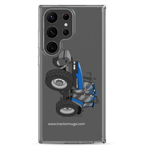 The Tractor Mugs Store Samsung Galaxy S23 Ultra New Holland TM 150 Super Steer | Clear Case for Samsung® Quality Farmers Merch