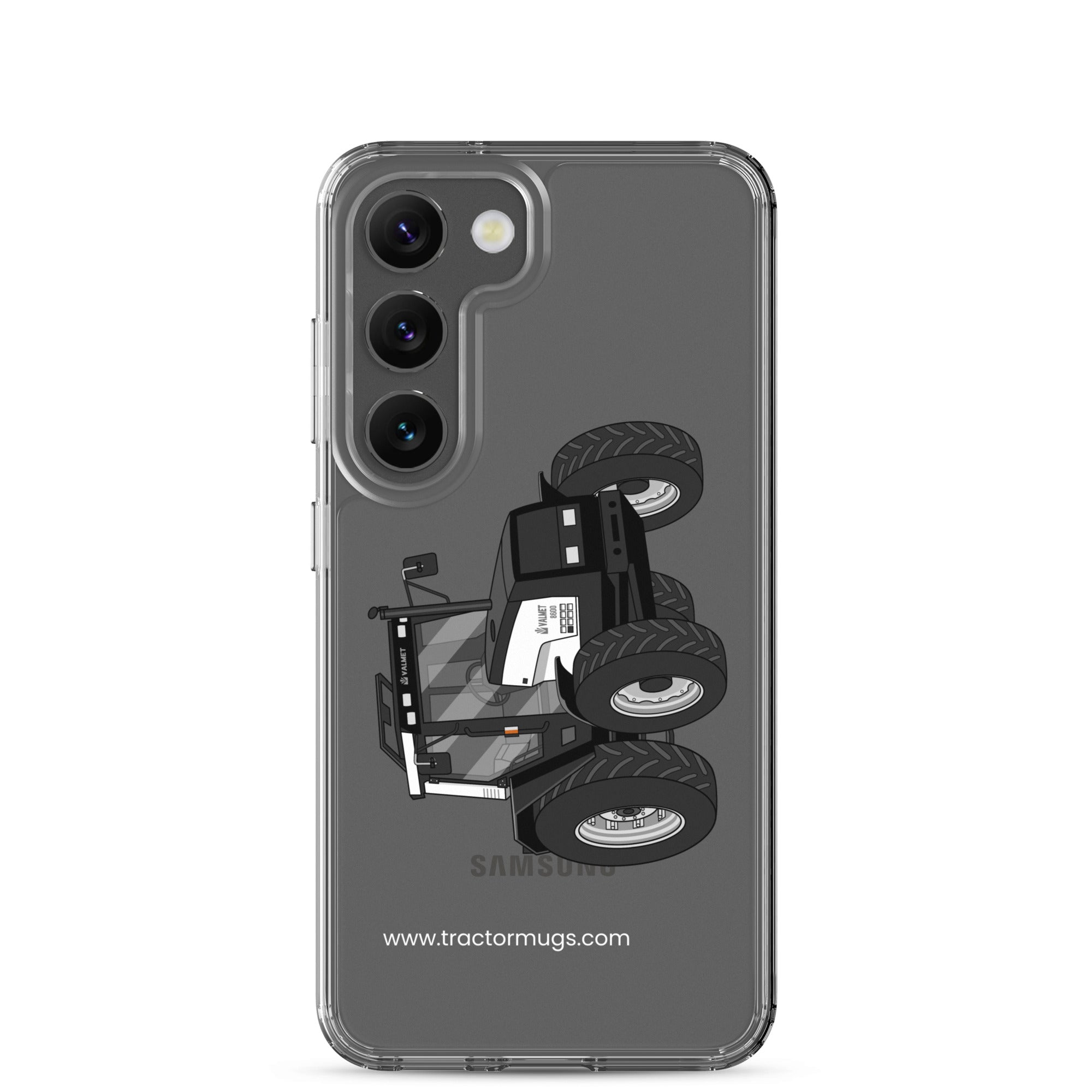 The Tractor Mugs Store Samsung Galaxy S23 Valmet Mega 8600 | Clear Case for Samsung® Quality Farmers Merch