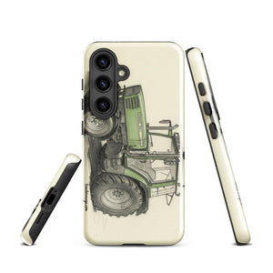 The Tractor Mugs Store Samsung Galaxy S24 Fendt Farmer 308 C Pencil Sketch | Tough case for Samsung® Quality Farmers Merch