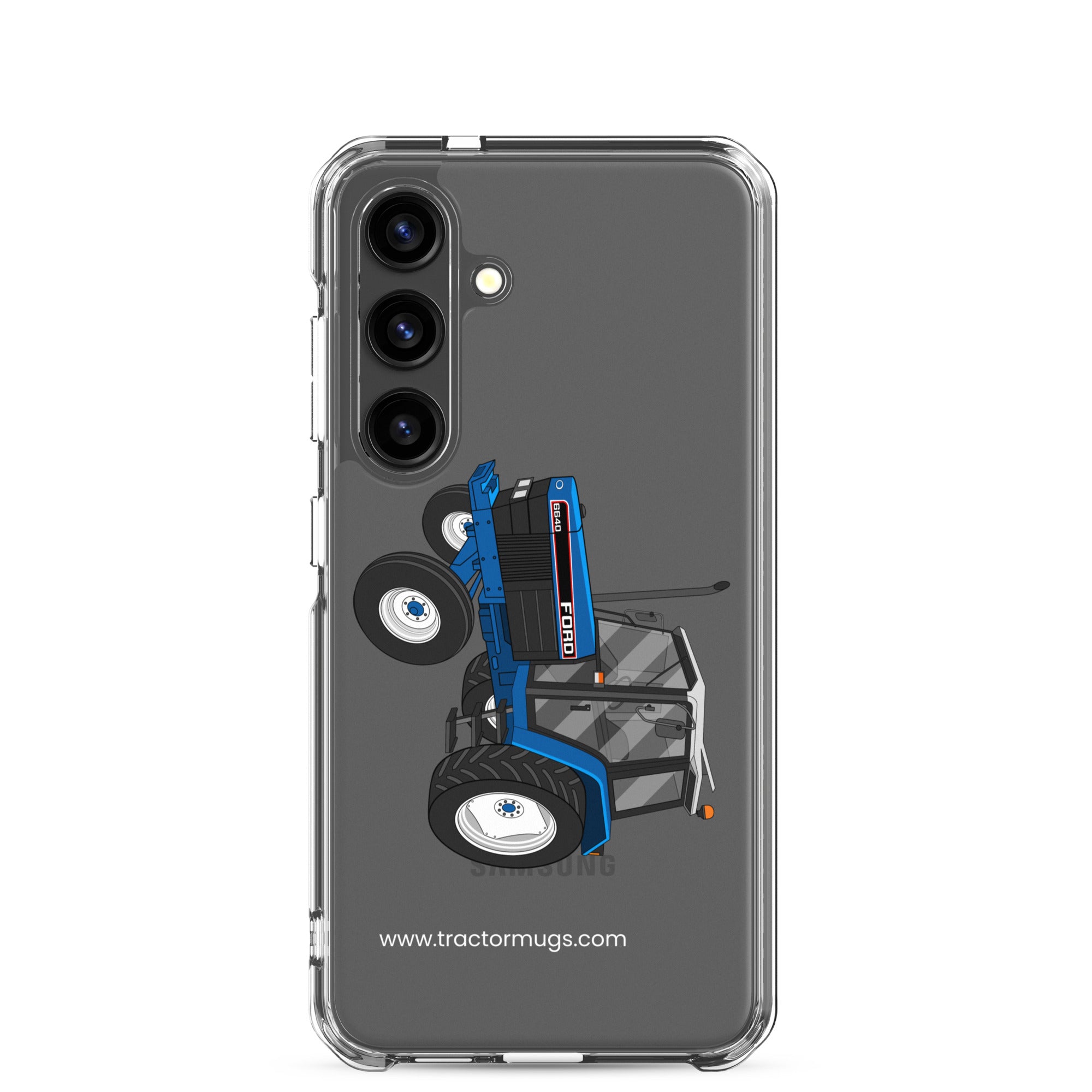 The Tractor Mugs Store Samsung Galaxy S24 Ford 6640 2WD | Clear Case for Samsung® Quality Farmers Merch