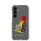 The Tractor Mugs Store Samsung Galaxy S24 JCB 3CX 70th Anniversary Edition | Clear Case for Samsung® Quality Farmers Merch