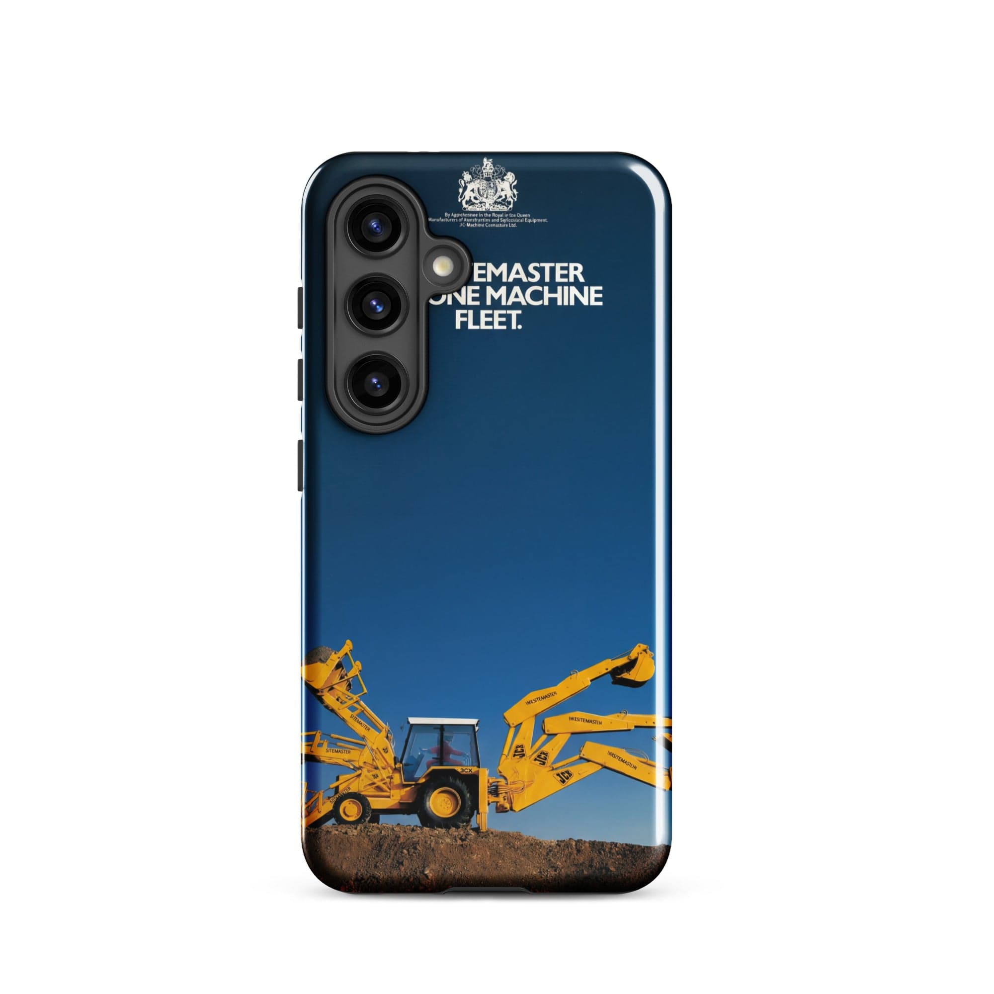 The Tractor Mugs Store Samsung Galaxy S24 JCB 3CX Sitemaster Advert (1988) | Tough case for Samsung® Quality Farmers Merch