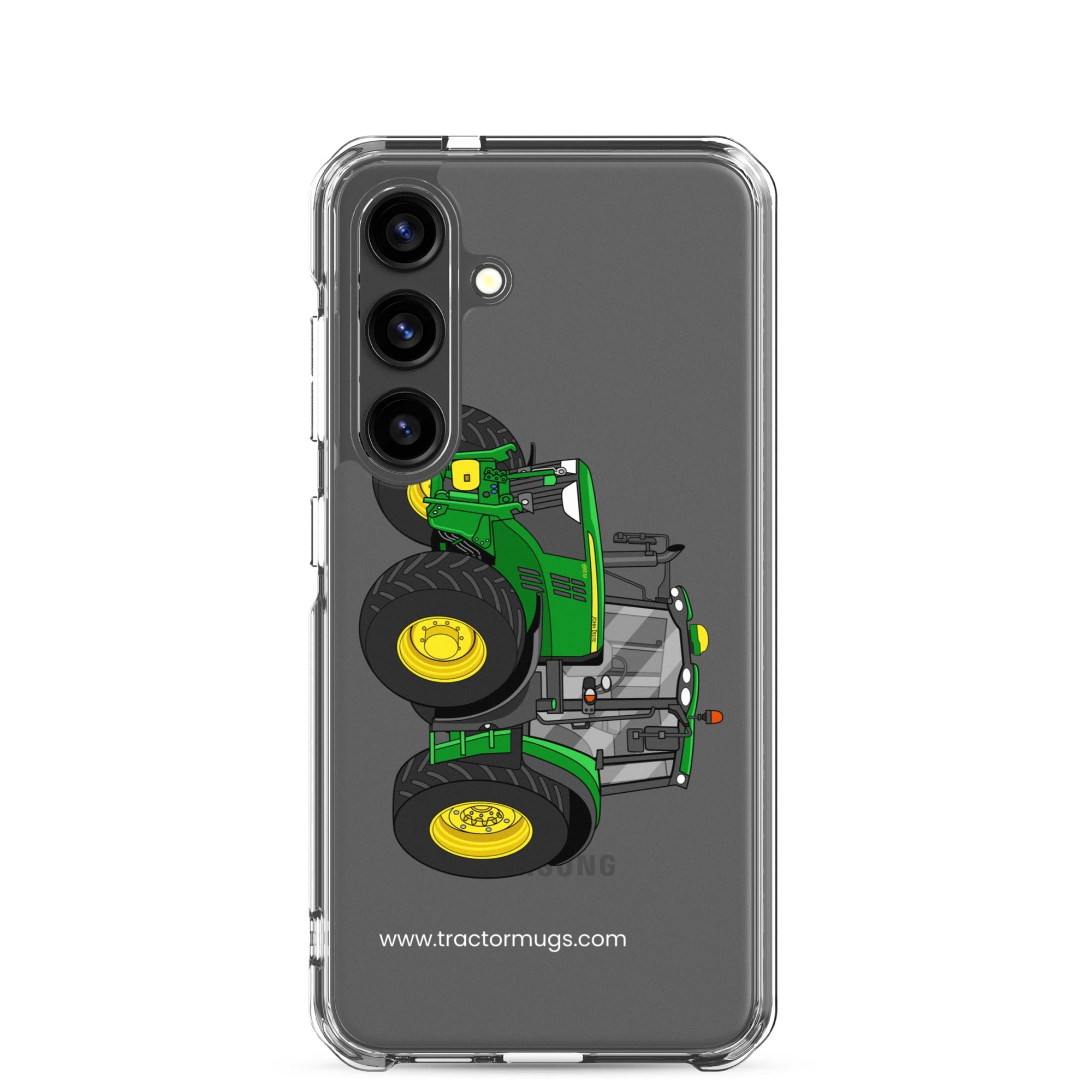 The Tractor Mugs Store Samsung Galaxy S24 John Deere 6155 M | Clear Case for Samsung® Quality Farmers Merch