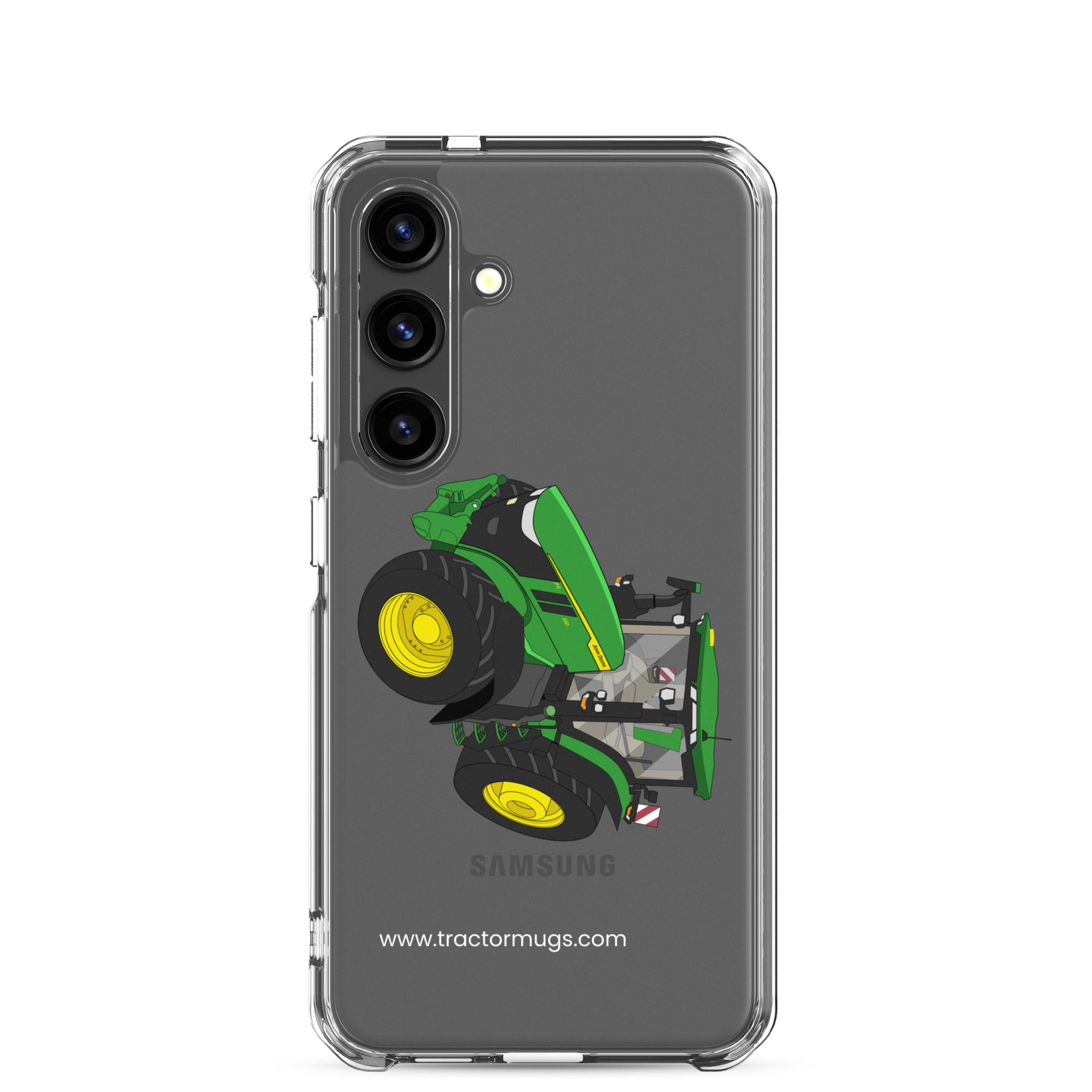 The Tractor Mugs Store Samsung Galaxy S24 John Deere 7R 350 auto power | Clear Case for Samsung® Quality Farmers Merch