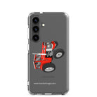 The Tractor Mugs Store Samsung Galaxy S24 Massey Ferguson 185  |  Clear Case for Samsung® Quality Farmers Merch