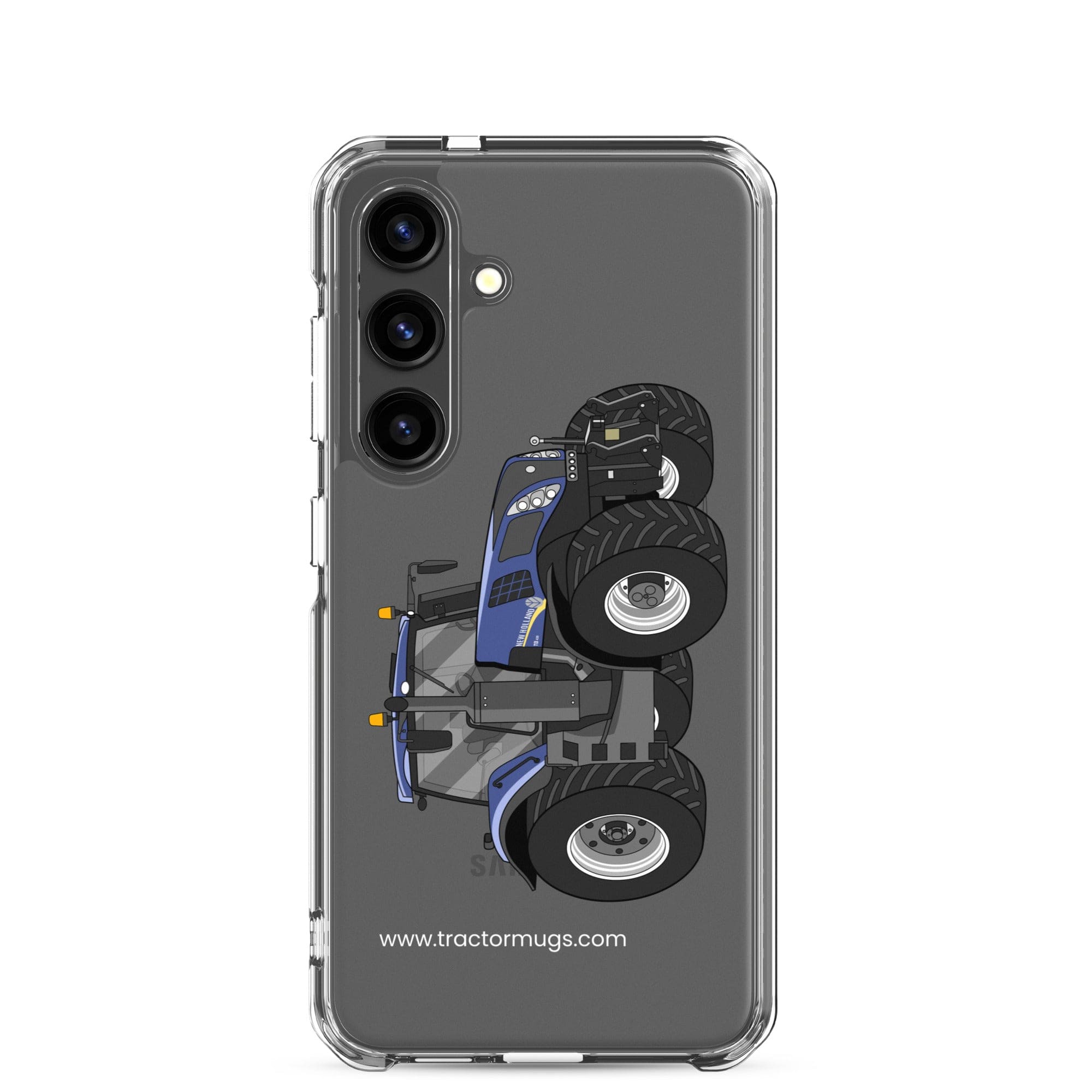 The Tractor Mugs Store Samsung Galaxy S24 New Holland T8 435 | Clear Case for Samsung® Quality Farmers Merch