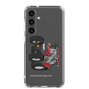 The Tractor Mugs Store Samsung Galaxy S24 Plus Case IH Maxxum 145 | Clear Case for Samsung® Quality Farmers Merch
