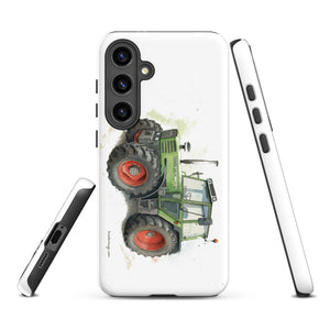 The Tractor Mugs Store Samsung Galaxy S24 Plus Fendt 308 LSA 4WD Watercolor | Tough case for Samsung® Quality Farmers Merch