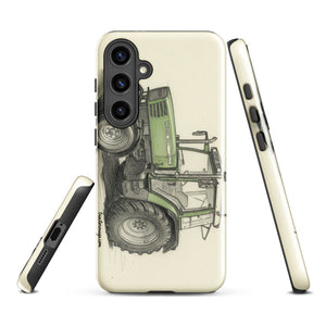 The Tractor Mugs Store Samsung Galaxy S24 Plus Fendt Farmer 308 C Pencil Sketch | Tough case for Samsung® Quality Farmers Merch