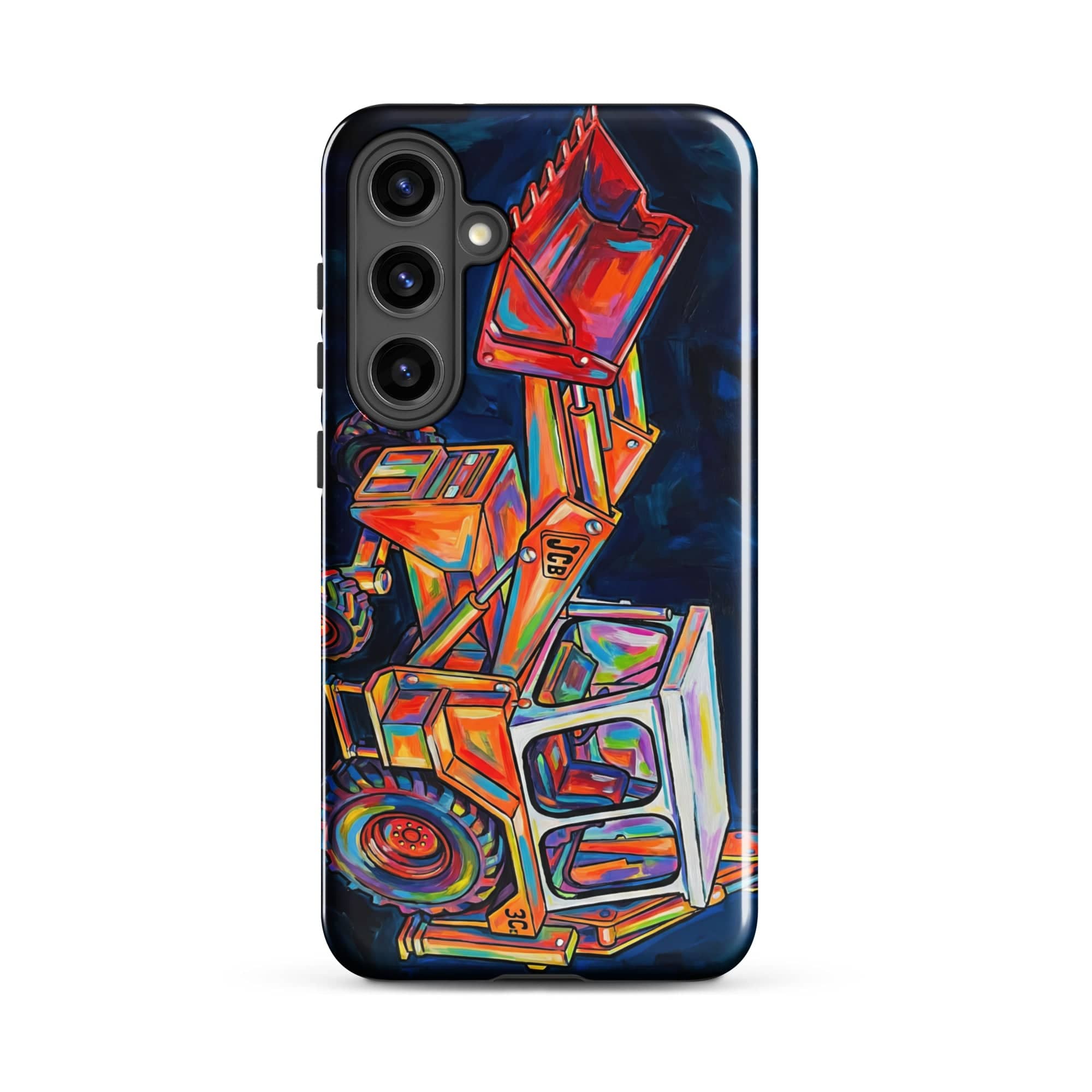 The Tractor Mugs Store Samsung Galaxy S24 Plus JCB 3C II | Splash Art Tough case for Samsung® Quality Farmers Merch