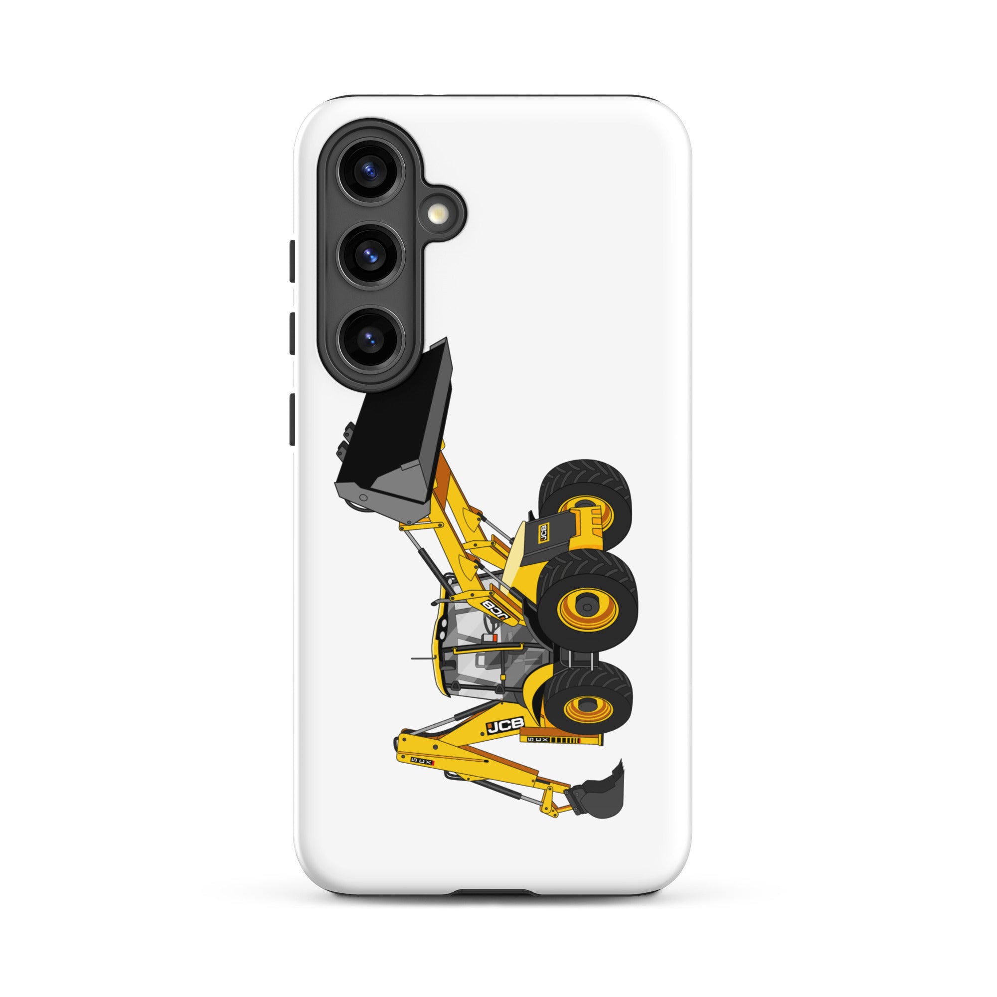 The Tractor Mugs Store Samsung Galaxy S24 Plus JCB 5CX Backhoe | Tough case for Samsung® Quality Farmers Merch