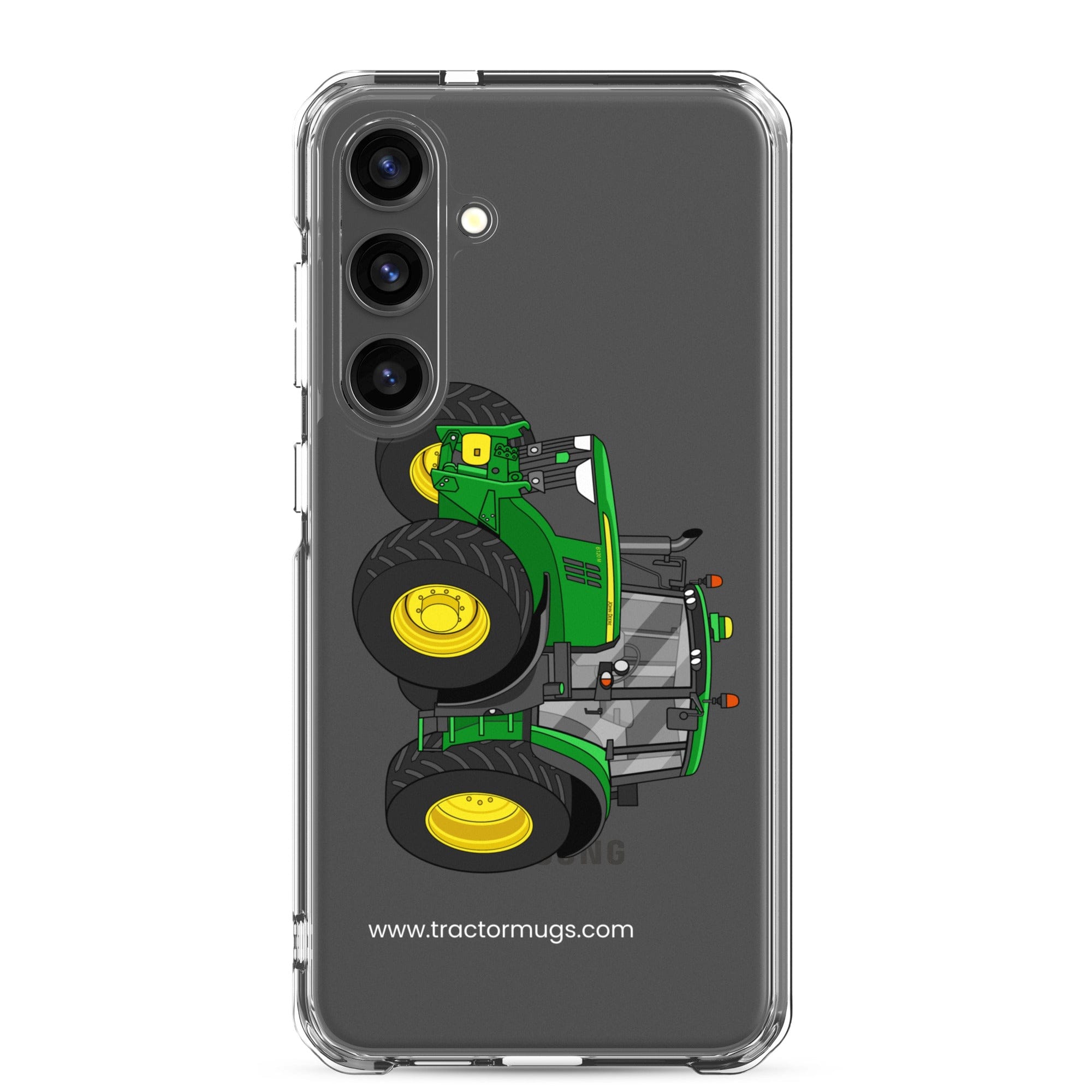 The Tractor Mugs Store Samsung Galaxy S24 Plus John Deere 6120 M | Clear Case for Samsung® Quality Farmers Merch