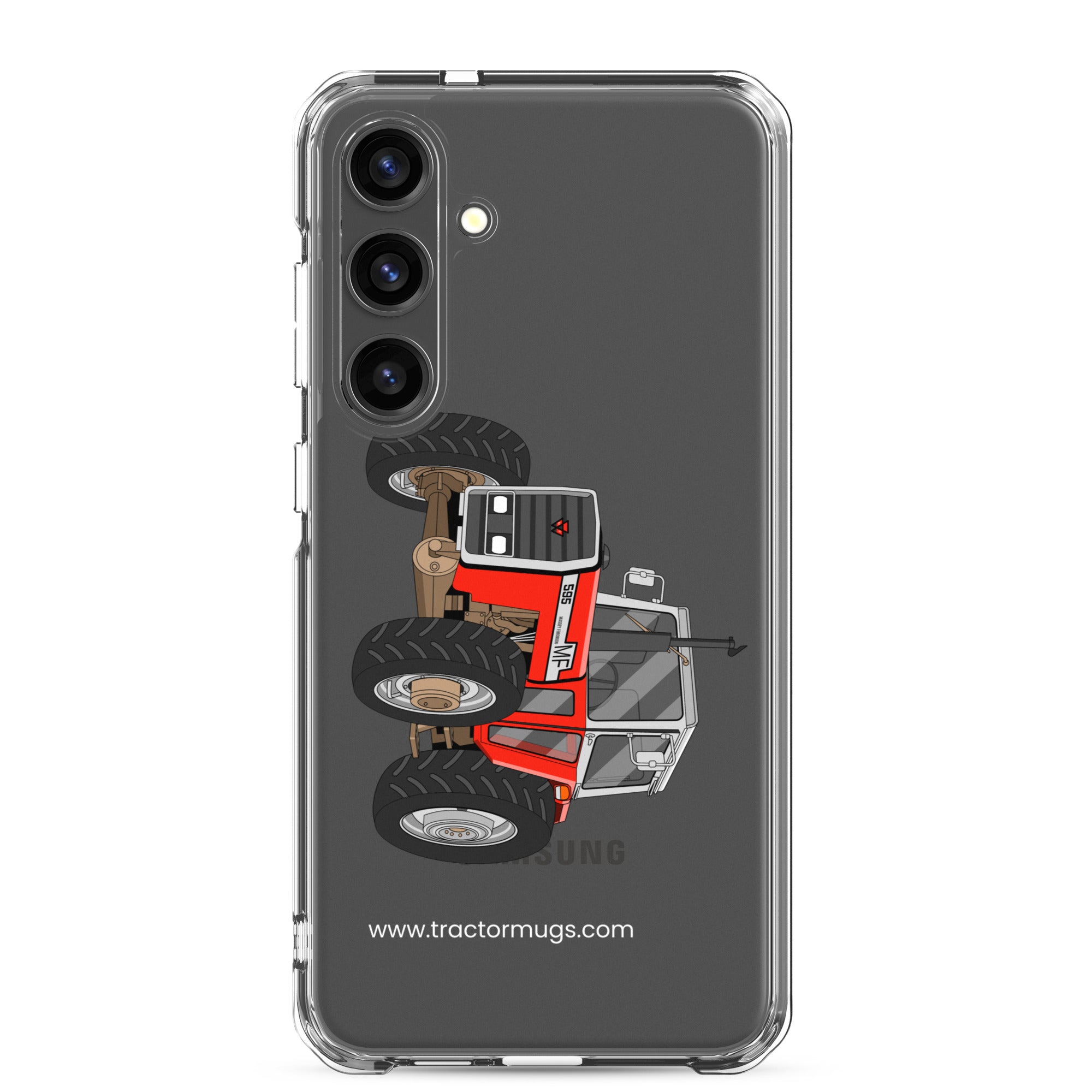 The Tractor Mugs Store Samsung Galaxy S24 Plus Massey 595 | Clear Case for Samsung® Quality Farmers Merch