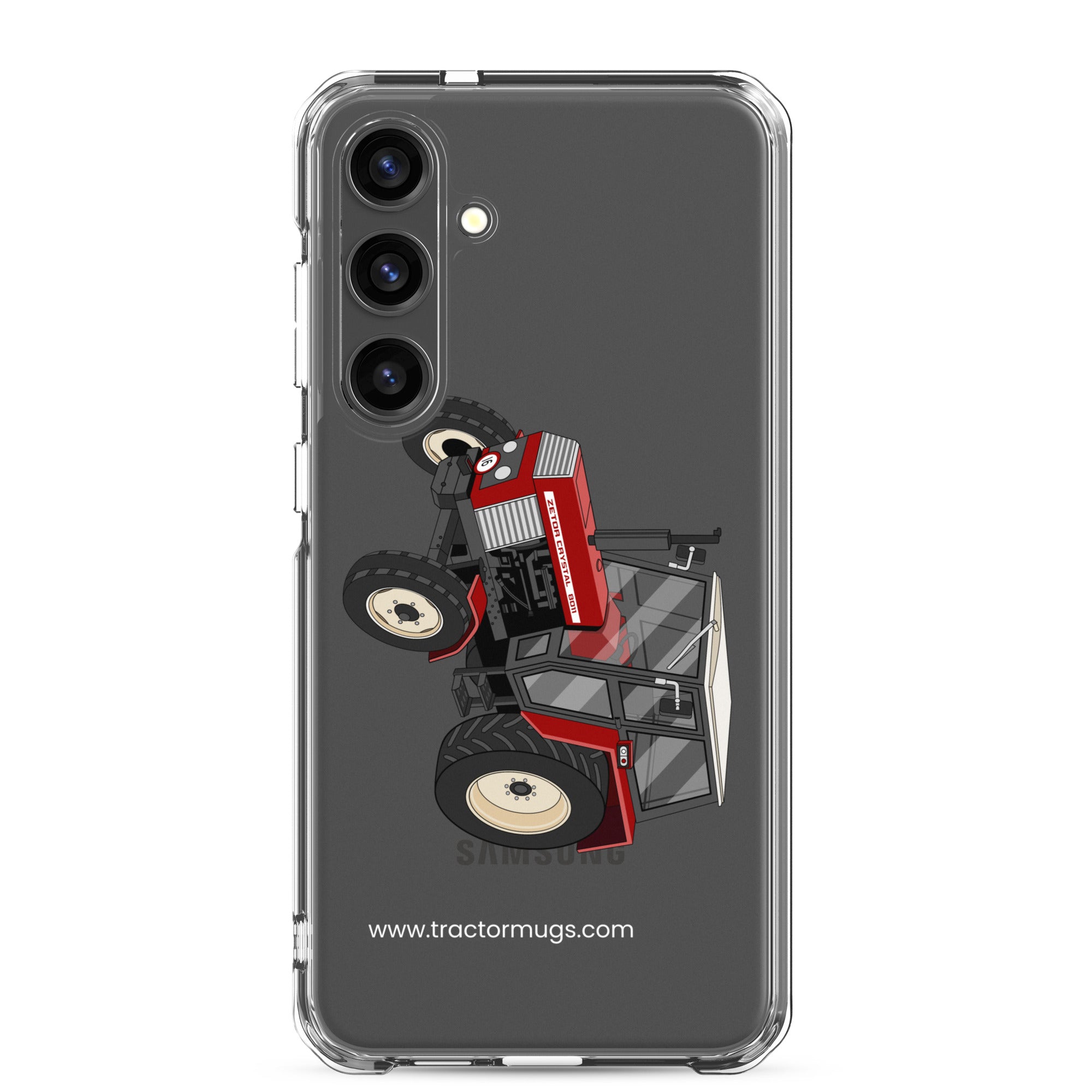The Tractor Mugs Store Samsung Galaxy S24 Plus Zetor Crystal 8011 | Clear Case for Samsung® Quality Farmers Merch