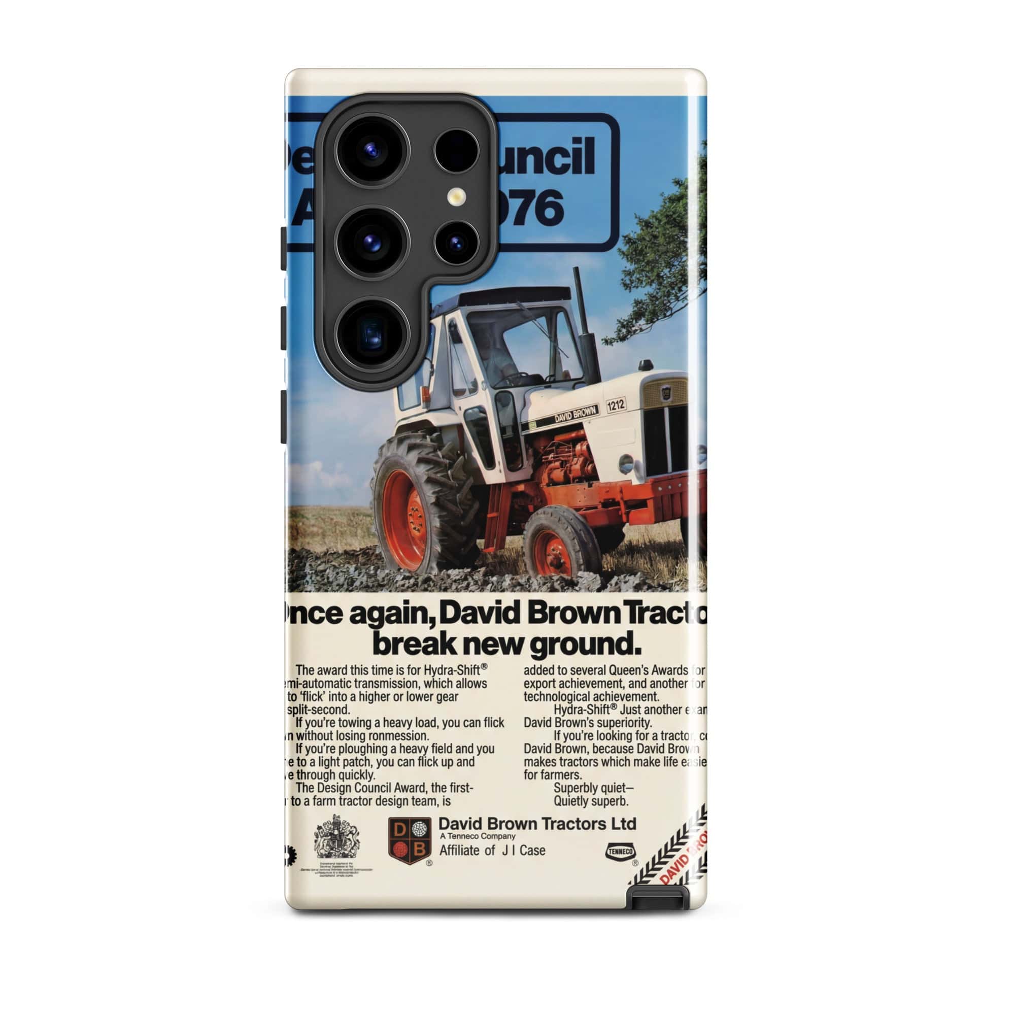 The Tractor Mugs Store Samsung Galaxy S24 Ultra David Brown Advert | Tough case for Samsung® Quality Farmers Merch