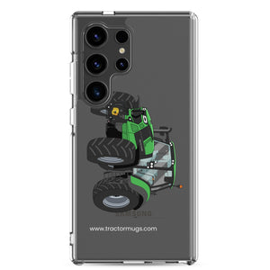The Tractor Mugs Store Samsung Galaxy S24 Ultra Deutz - Fahr Agrotron 7250 Ttv | Clear Case for Samsung® Quality Farmers Merch