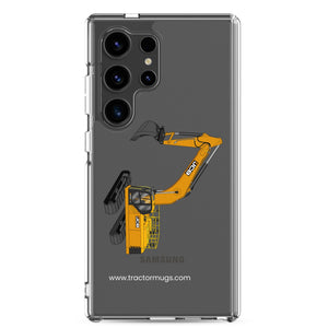 The Tractor Mugs Store Samsung Galaxy S24 Ultra JCB 370 LC | Clear Case for Samsung® Quality Farmers Merch