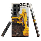 The Tractor Mugs Store Samsung Galaxy S24 Ultra JCB 3C II Advert | Tough case for Samsung® Quality Farmers Merch