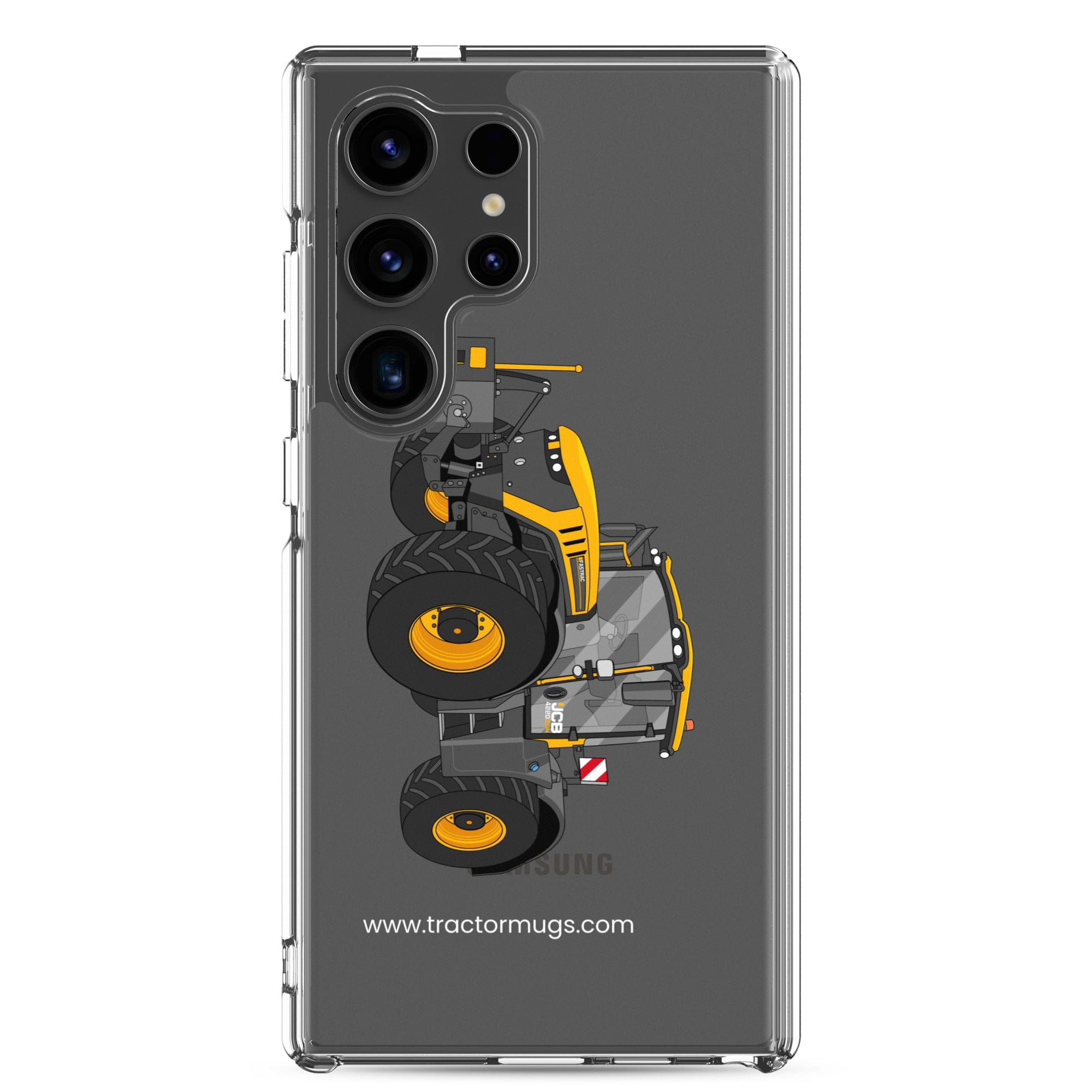 The Tractor Mugs Store Samsung Galaxy S24 Ultra JCB Fastrac 4220 Icon | Clear Case for Samsung® Quality Farmers Merch