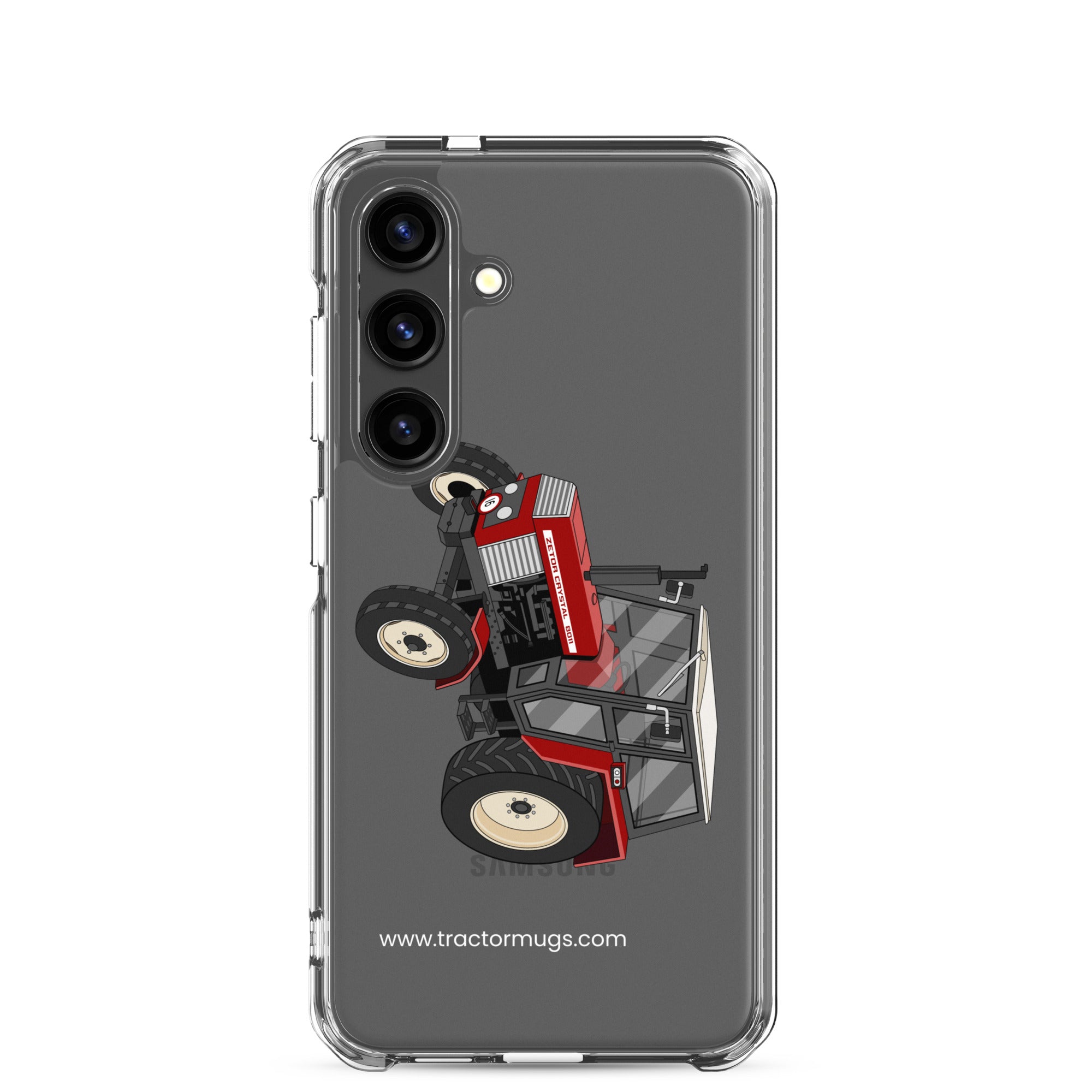 The Tractor Mugs Store Samsung Galaxy S24 Zetor Crystal 8011 | Clear Case for Samsung® Quality Farmers Merch