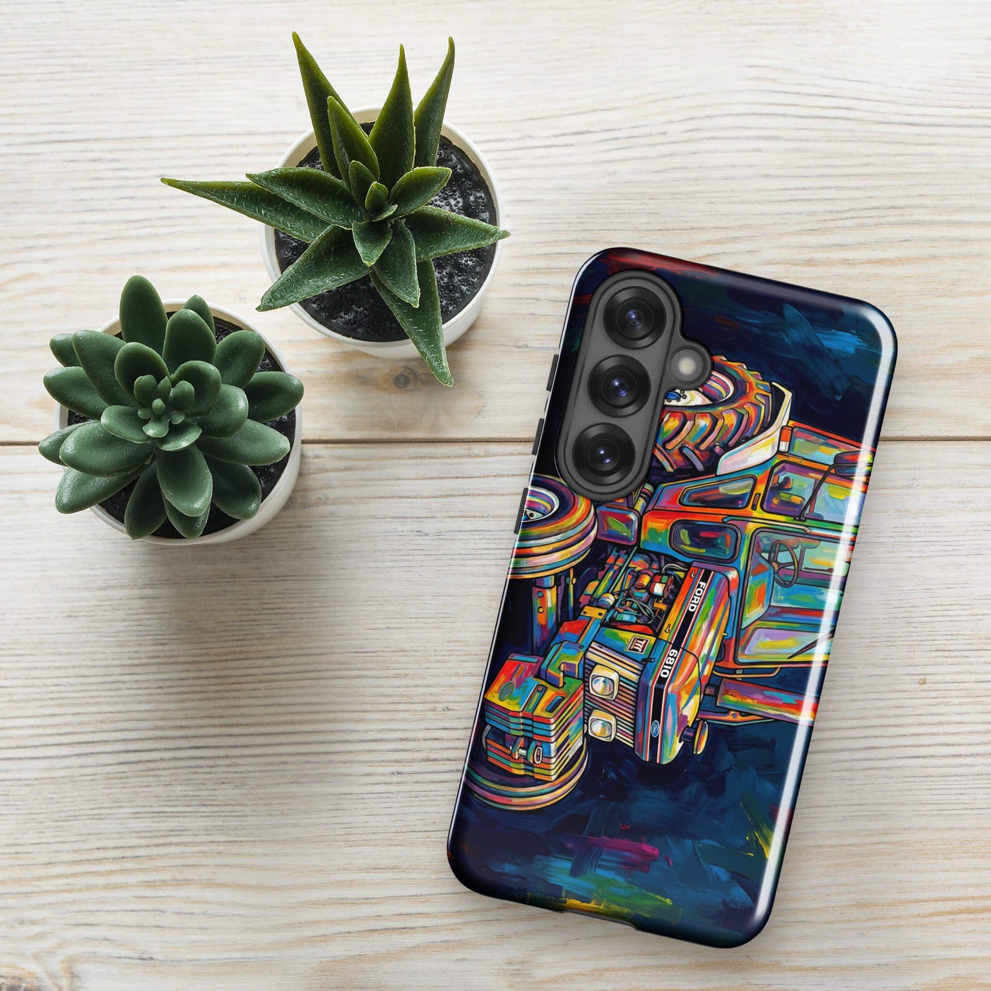 The Tractor Mugs Store Samsung Galaxy S25 Ford 6810 2WD | Splash Art Tough case for Samsung® Quality Farmers Merch