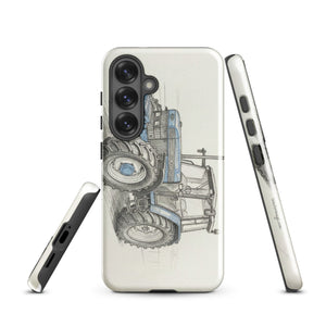 The Tractor Mugs Store Samsung Galaxy S25 Ford 8340 Pencil Sketch | Tough case for Samsung® Quality Farmers Merch