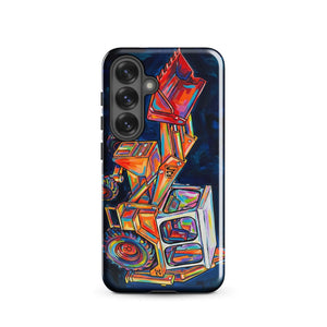 The Tractor Mugs Store Samsung Galaxy S25 JCB 3C II | Splash Art Tough case for Samsung® Quality Farmers Merch