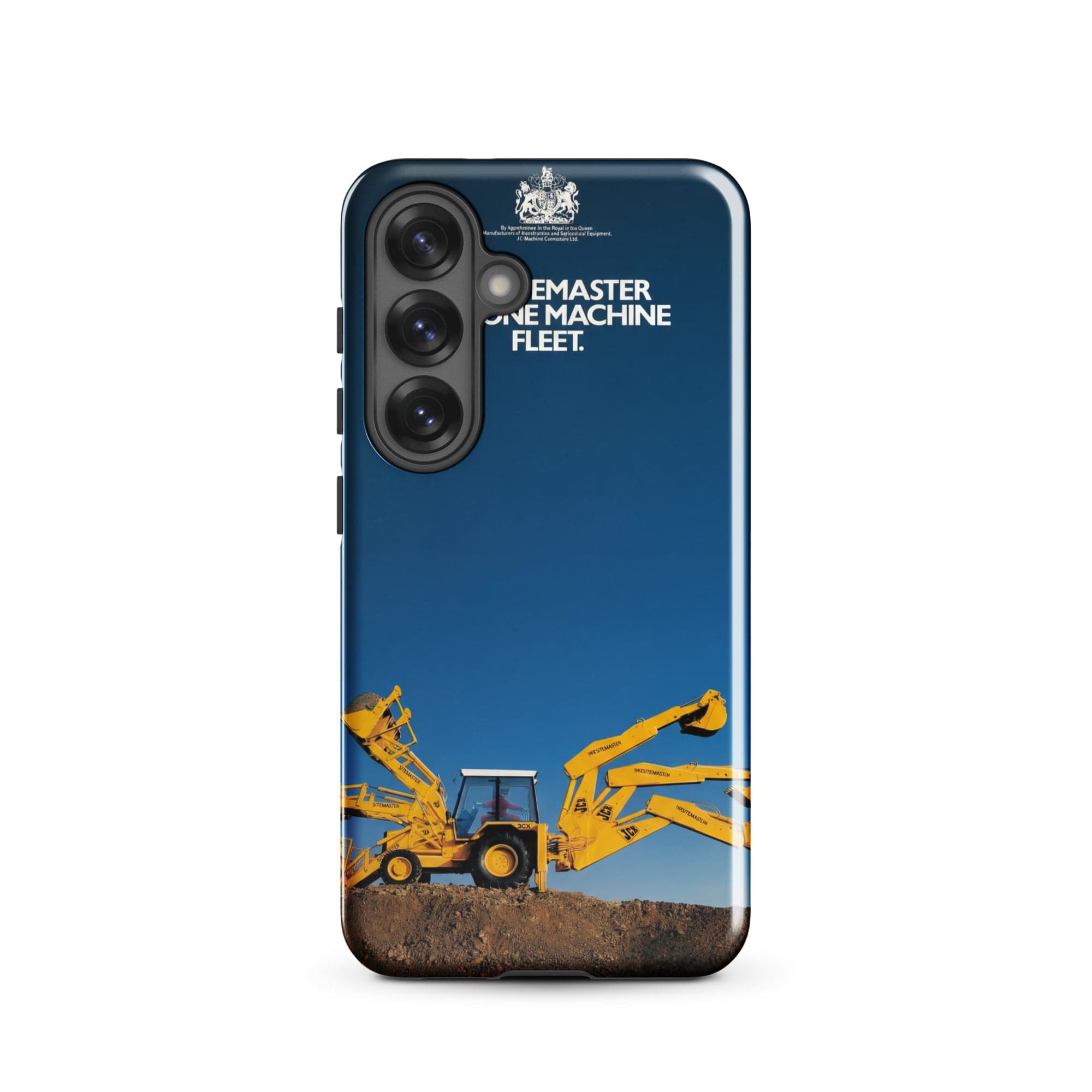 The Tractor Mugs Store Samsung Galaxy S25 JCB 3CX Sitemaster Advert (1988) | Tough case for Samsung® Quality Farmers Merch