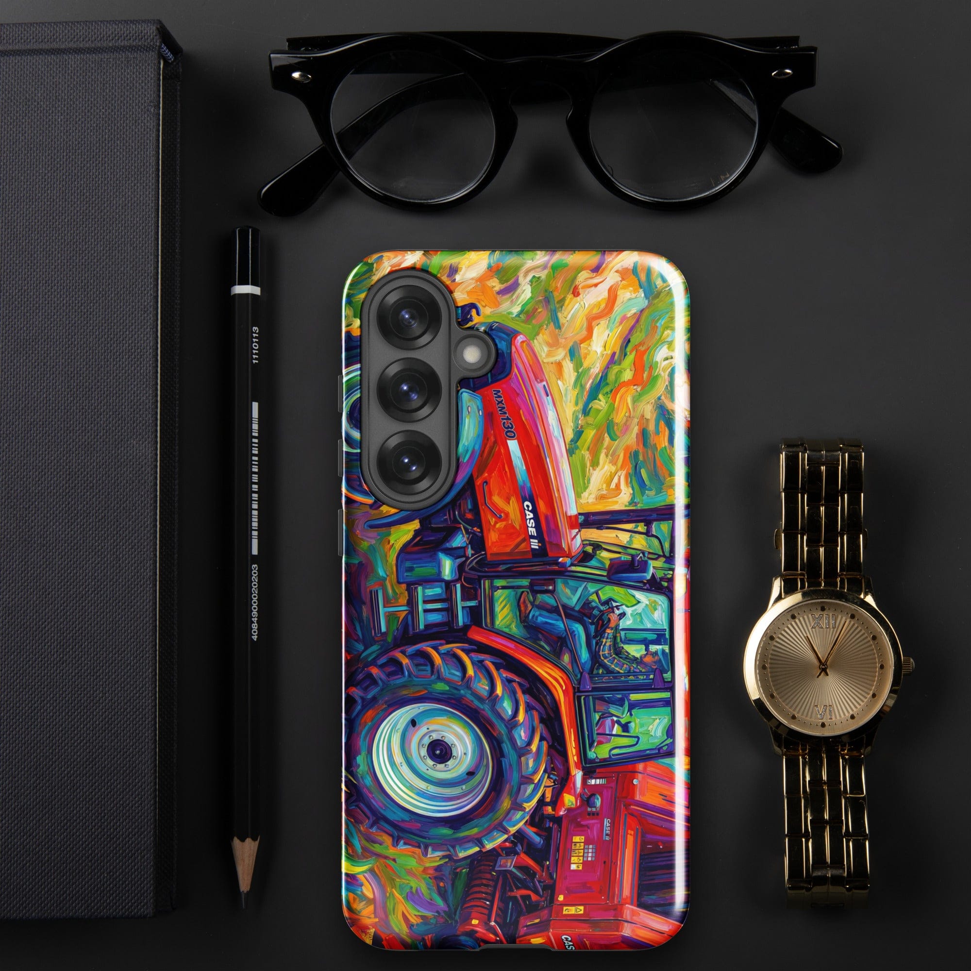 The Tractor Mugs Store Samsung Galaxy S25 Plus CASE MX 130 | Splash Art Tough case for Samsung® Quality Farmers Merch