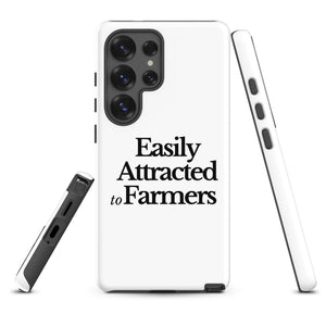 The Tractor Mugs Store Samsung Galaxy S25 Ultra EASILY ATTRACTED TO FARMERS | Tough case for Samsung® Quality Farmers Merch