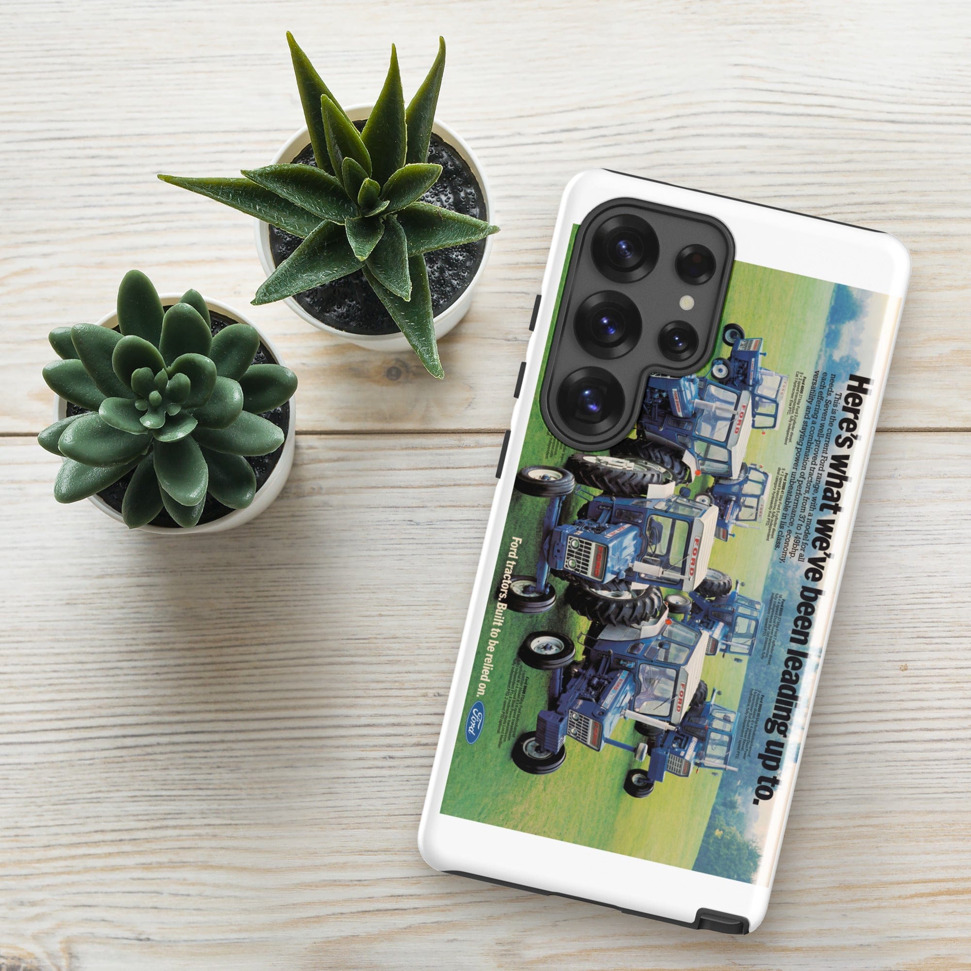 The Tractor Mugs Store Samsung Galaxy S25 Ultra Ford '000 Series Advert | Tough case for Samsung® Quality Farmers Merch