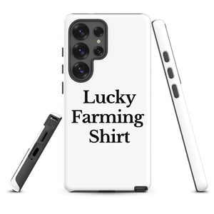 The Tractor Mugs Store Samsung Galaxy S25 Ultra LUCKY FARMING SHIRT | Tough case for Samsung® Quality Farmers Merch