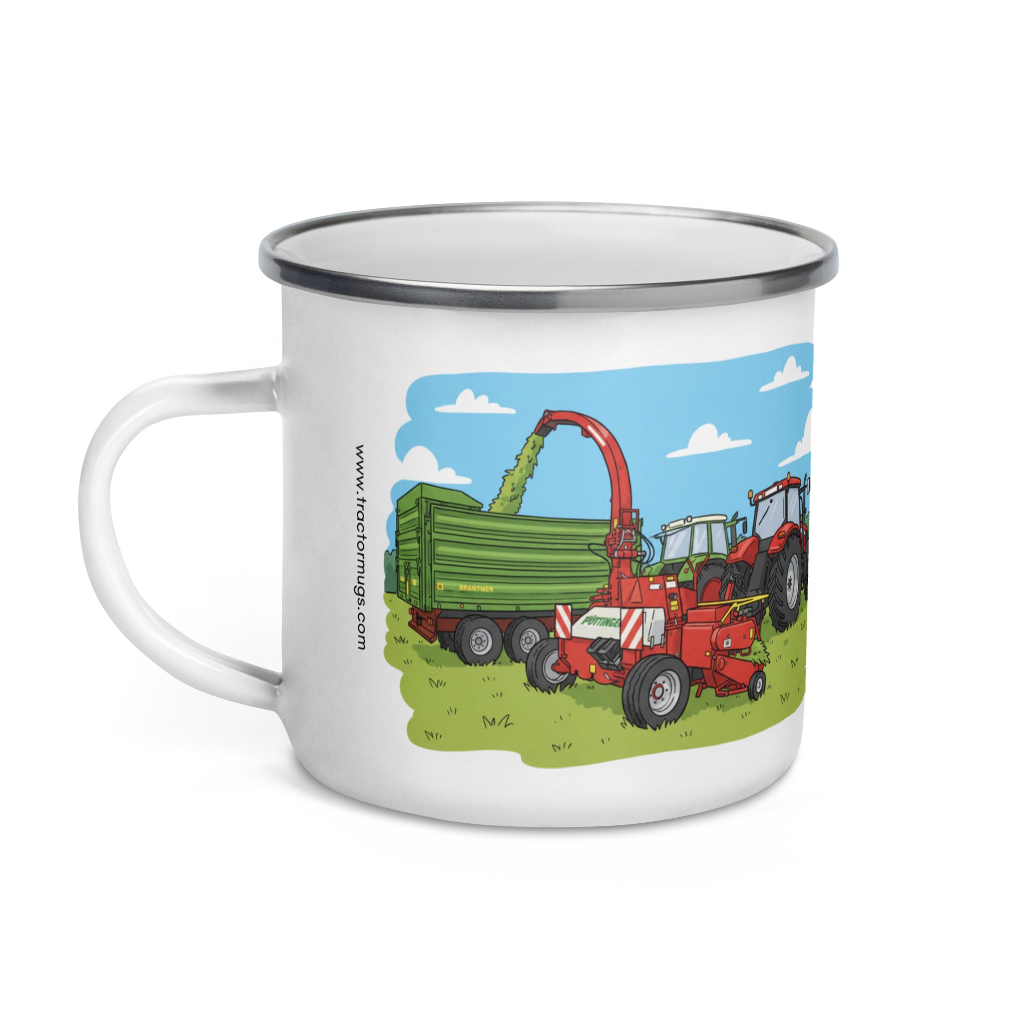 The Tractor Mugs Store Silage Man Old School' | Enamel Mug Quality Farmers Merch