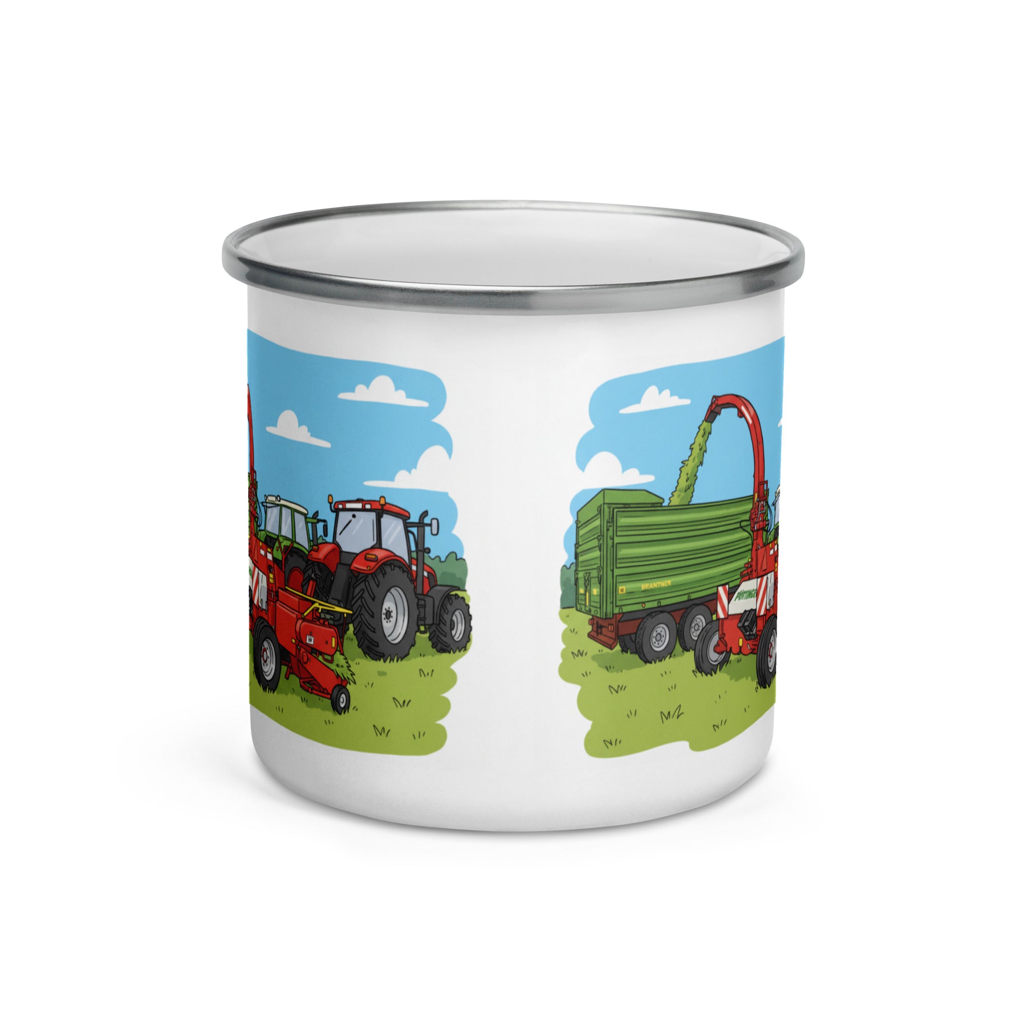 The Tractor Mugs Store Silage Man Old School' | Enamel Mug Quality Farmers Merch