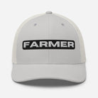 The Tractor Mugs Store Silver FARMER Trucker Cap Quality Farmers Merch