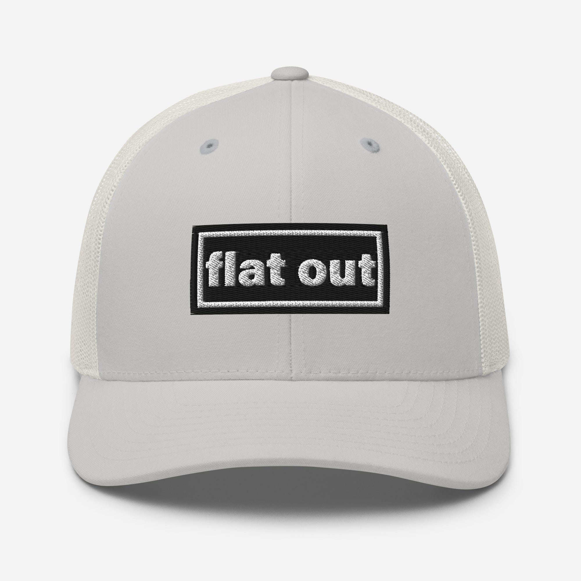 The Tractor Mugs Store Silver Oasis Style Retro Flat Out | Trucker Cap Quality Farmers Merch