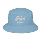 The Tractor Mugs Store Slate Blue Ford Farmer | Organic bucket hat Quality Farmers Merch