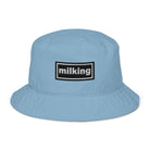 The Tractor Mugs Store Slate Blue Oasis Style Milking | Organic bucket hat Quality Farmers Merch