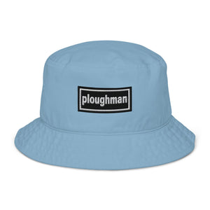 The Tractor Mugs Store Slate Blue Oasis Style Ploughman | Organic bucket hat Quality Farmers Merch