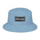 The Tractor Mugs Store Slate Blue Oasis Style Sheep | Organic bucket hat Quality Farmers Merch
