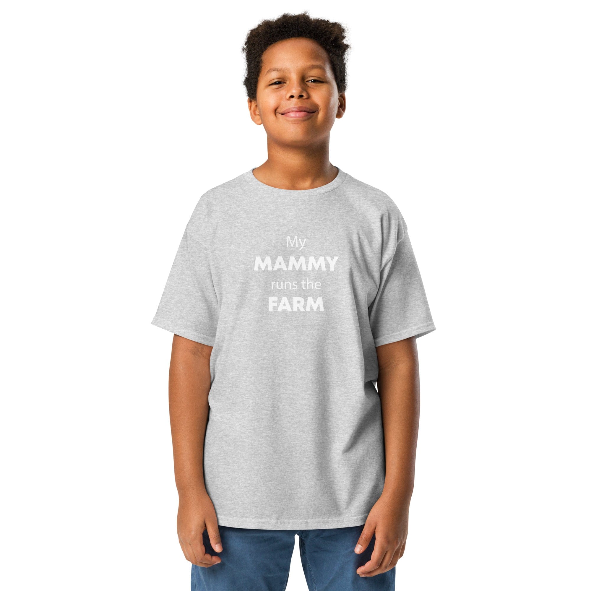 The Tractor Mugs Store Sport Grey / XS Mammy Runs the Farm | Youth Classic Tee Quality Farmers Merch