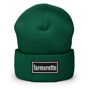 The Tractor Mugs Store Spruce OASIS Style 'Farmerette' | Cuffed Beanie Quality Farmers Merch