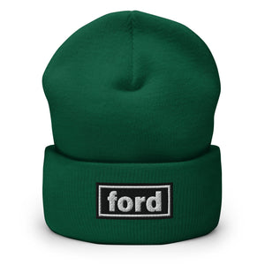 The Tractor Mugs Store Spruce OASIS Style 'Ford' Cuffed Beanie Quality Farmers Merch
