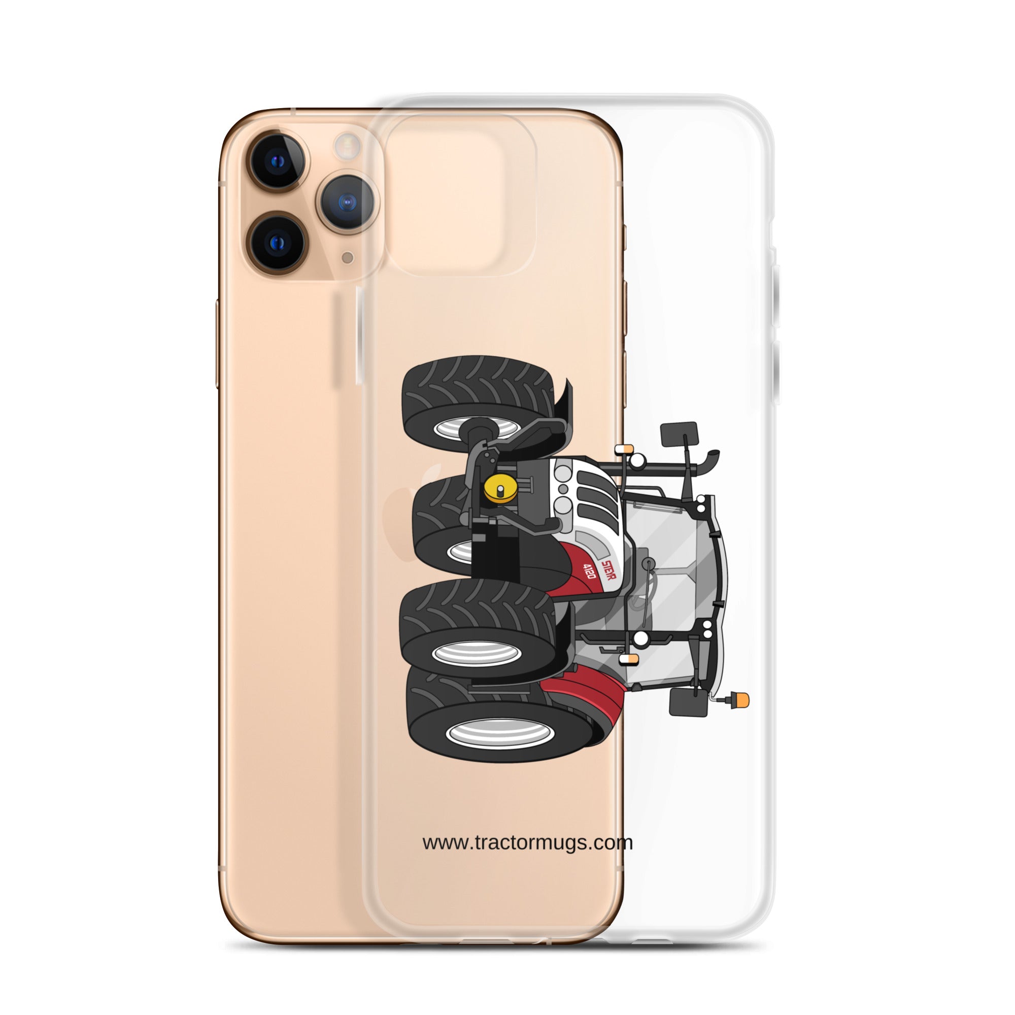 The Tractor Mugs Store Steyr 4120 Plus | Clear Case for iPhone® Quality Farmers Merch