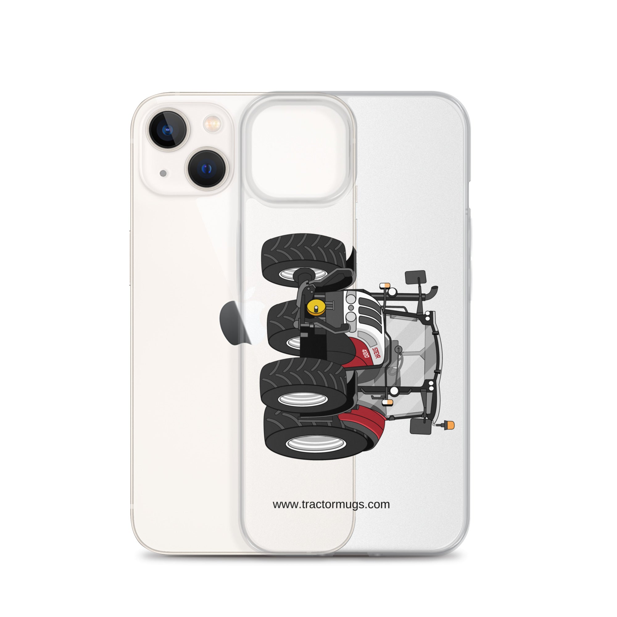 The Tractor Mugs Store Steyr 4120 Plus | Clear Case for iPhone® Quality Farmers Merch