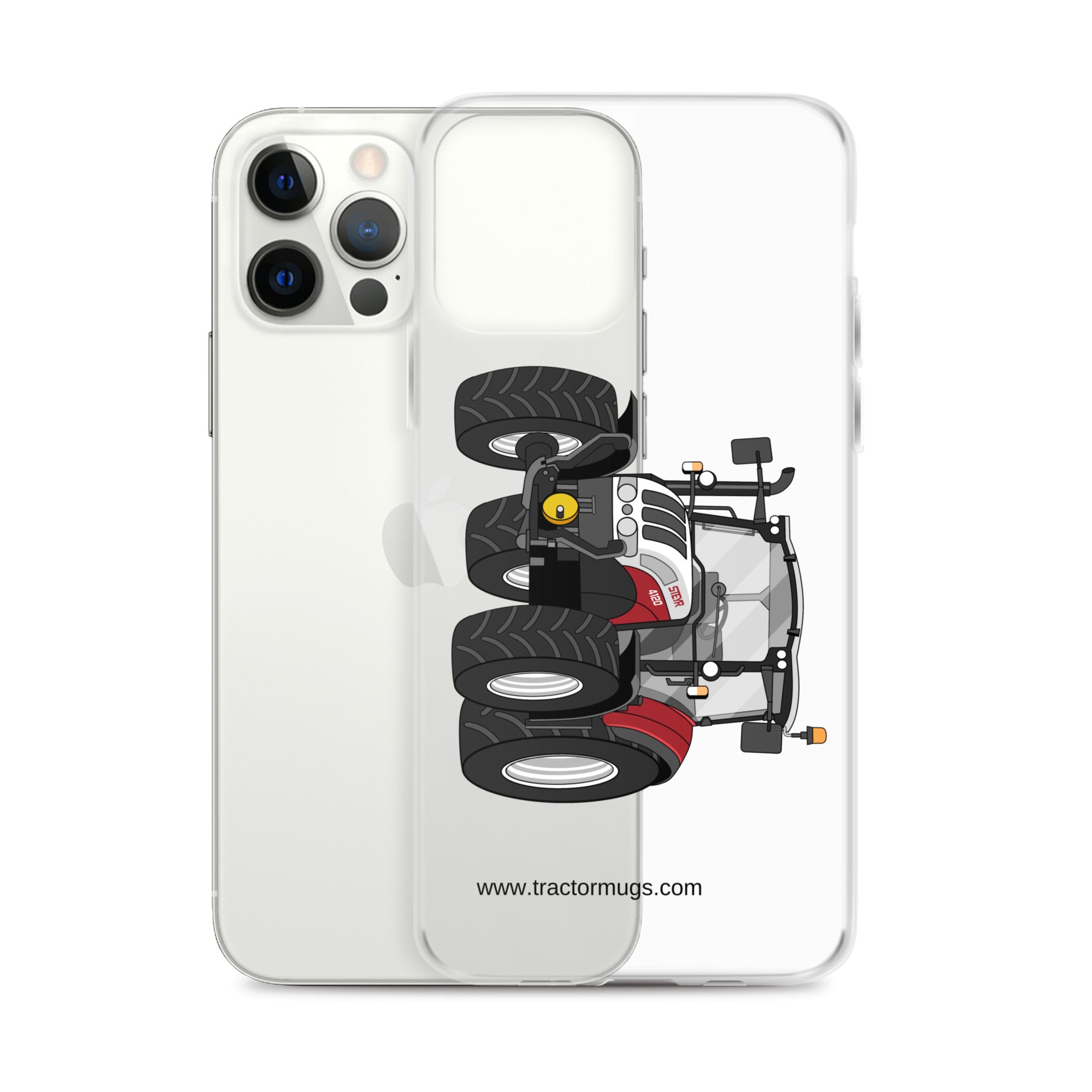 The Tractor Mugs Store Steyr 4120 Plus | Clear Case for iPhone® Quality Farmers Merch