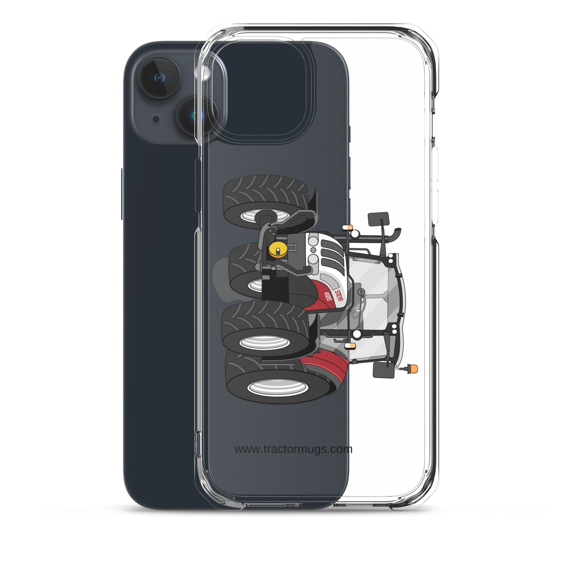 The Tractor Mugs Store Steyr 4120 Plus | Clear Case for iPhone® Quality Farmers Merch