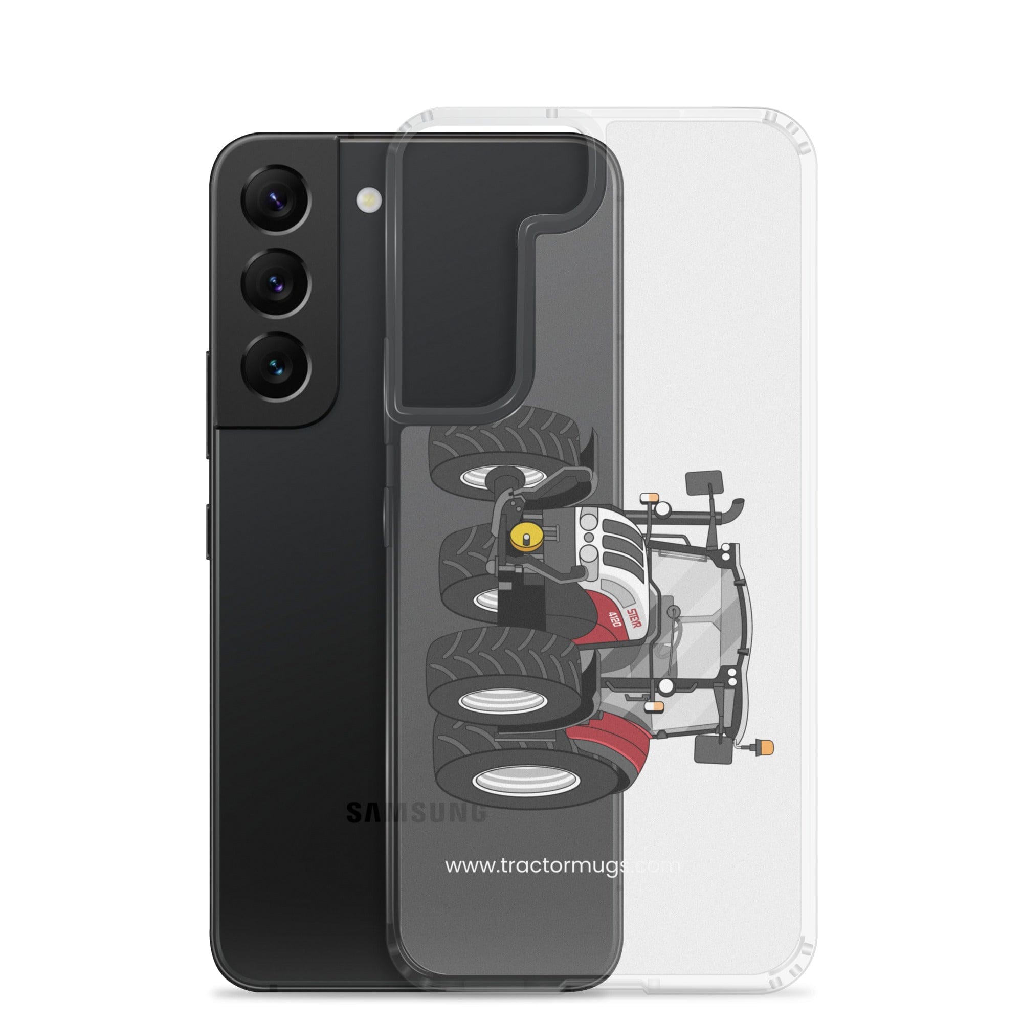 The Tractor Mugs Store Steyr 4120 Plus | Clear Case for Samsung® Quality Farmers Merch