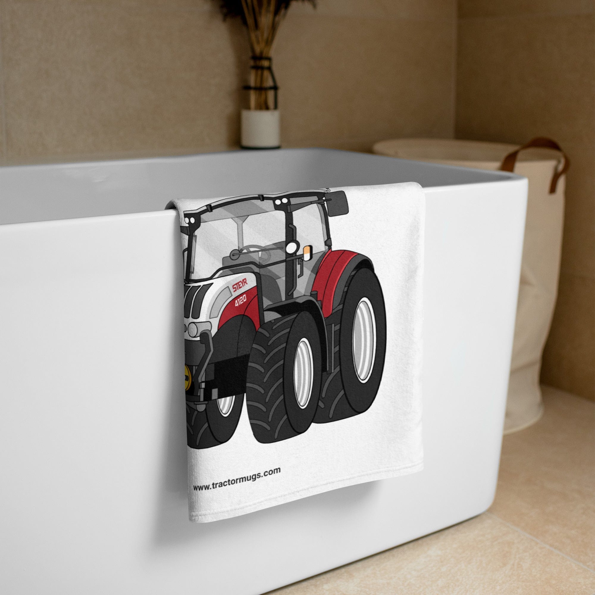 The Tractor Mugs Store Steyr 4120 Plus | Towel Quality Farmers Merch