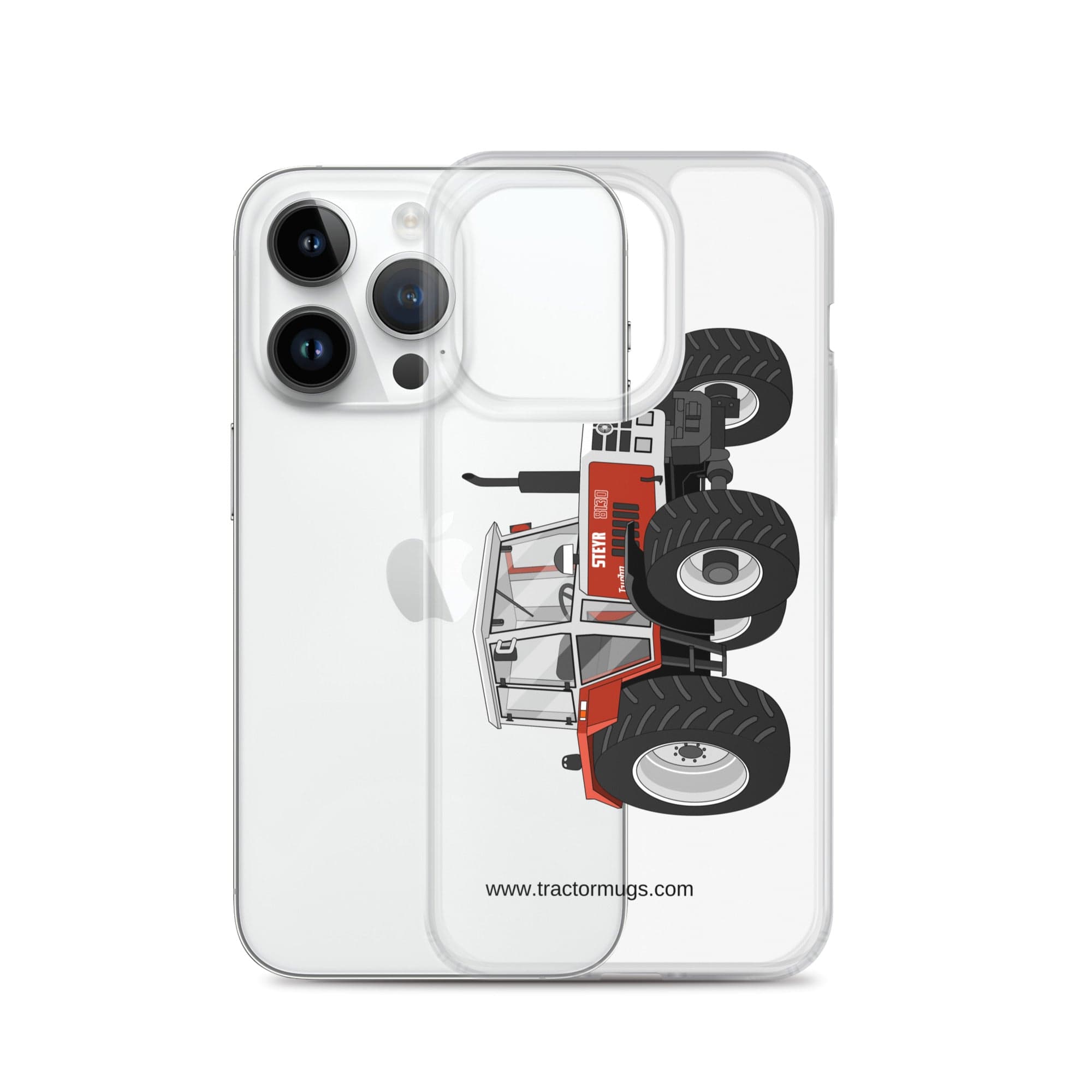 The Tractor Mugs Store Steyr 8130 | Clear Case for iPhone® Quality Farmers Merch